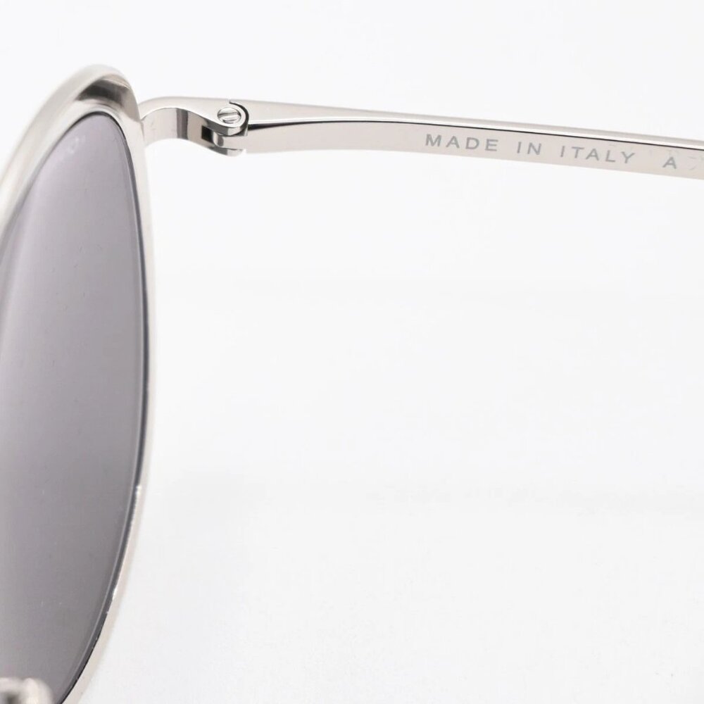 CHANEL CC Logo Sunglasses Eye Wear Mirror Lenz Plastic Metal Silver 4206 36RL592 - Picture 7 of 14